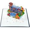 CUTPOPUP Fathers Day Card, 3D Pop Up Paper Art Greeting Card, Meaningful Gift for Dad, Husband, Grandpa (Call No.1 Dad) SD282US(Happy Father’s Day BBQ-6x8in)