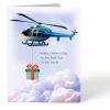 CUTPOPUP Fathers Day Card, 3D Pop Up Paper Art Greeting Card, Meaningful Gift for Dad, Husband, Grandpa (Call No.1 Dad) SD282US(Helicopter-6x8in)