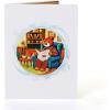 CUTPOPUP Fathers Day Card, 3D Pop Up Paper Art Greeting Card, Meaningful Gift for Dad, Husband, Grandpa (Call No.1 Dad) SD282US(Papa Bear reading-6x8in)