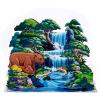 CUTPOPUP Fathers Day Card, 3D Pop Up Paper Art Greeting Card, Meaningful Gift for Dad, Husband, Grandpa (Call No.1 Dad) SD282US(Bear Mama-6x8in)