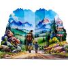 CUTPOPUP Fathers Day Card, 3D Pop Up Paper Art Greeting Card, Meaningful Gift for Dad, Husband, Grandpa (Call No.1 Dad) SD282US(First Adventure-6x8in)