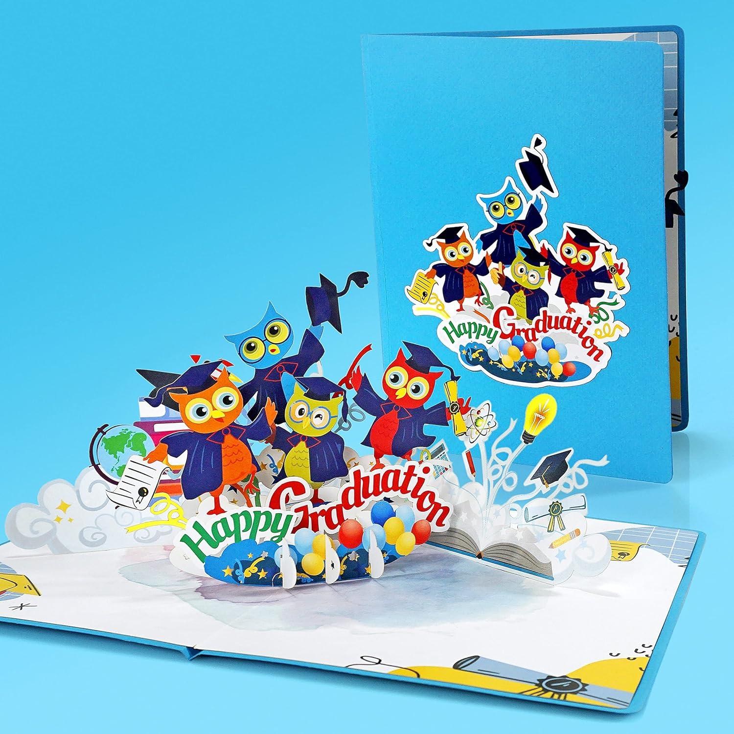 image:imageCUTPOPUP Graduation Card Pop Up 3D High School Greeting Card Happy Graduation