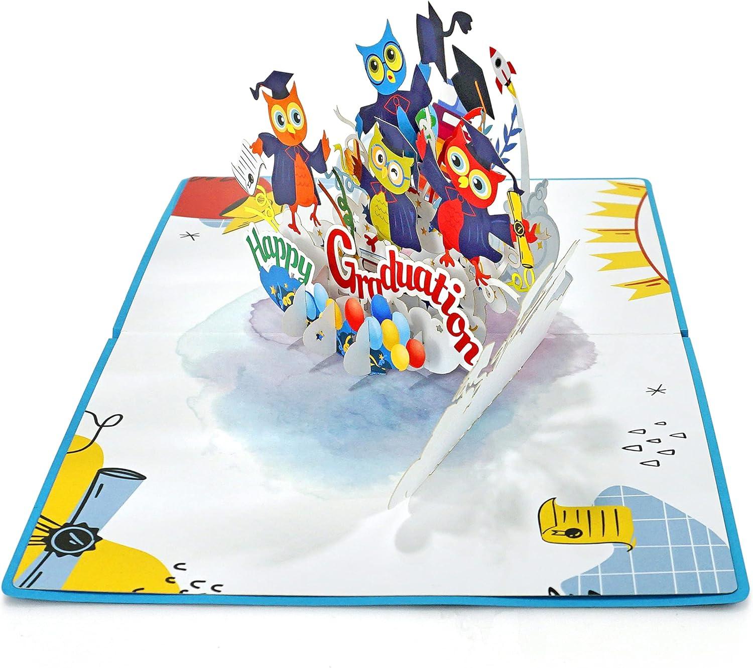 image:imageCUTPOPUP Graduation Card Pop Up 3D High School Greeting Card Happy Graduation