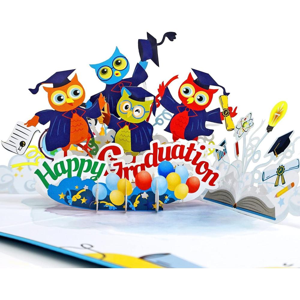 image:imageCUTPOPUP Graduation Card Pop Up 3D High School Greeting Card Happy Graduation