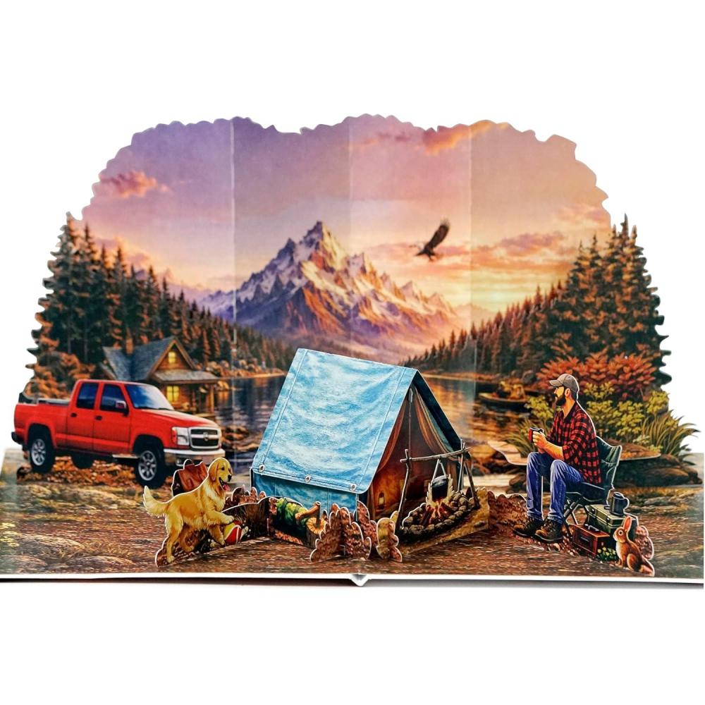 image:imageCUTPOPUP Fathers Day Card Adventure Awaits Pop Up Card 3D Travel Theme Greeting Card Bon Voyage Card for Friend Retirement Graduation New Journey Gift Birthday amp All Occasions OC231US