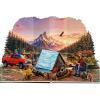 CUTPOPUP Fathers Day Card, Adventure Awaits Pop Up Card, 3D Travel Theme Greeting Card, Bon Voyage Card for Friend, Retirement, Graduation, New Journey Gift, Birthday & All Occasions OC231US