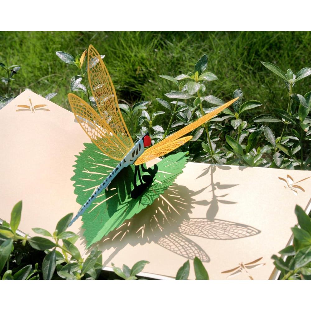 image:imageCUTPOPUP Ladybug Card Pop Up 3d Birthday Card Pop Up For Grandma Mom Mother In Law Daughter Great On Birthday Mothers Day Christmas New YearDragonfly